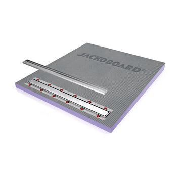 JACKOBOARD® Aqua Line Easy Linear Wet Room Tray with drain.