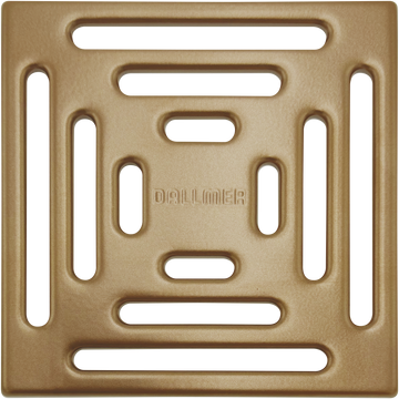 Shower Drain Grill Cover for DALLMER Drain - Satin Bronze