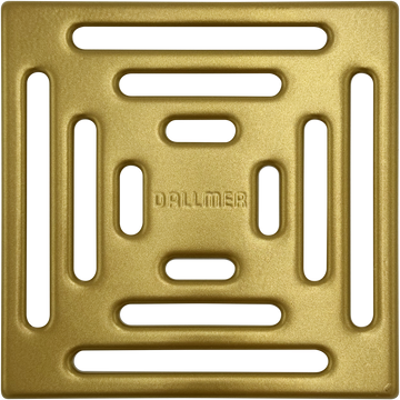 Shower Drain Grill Cover for DALLMER Drain - Satin Gold