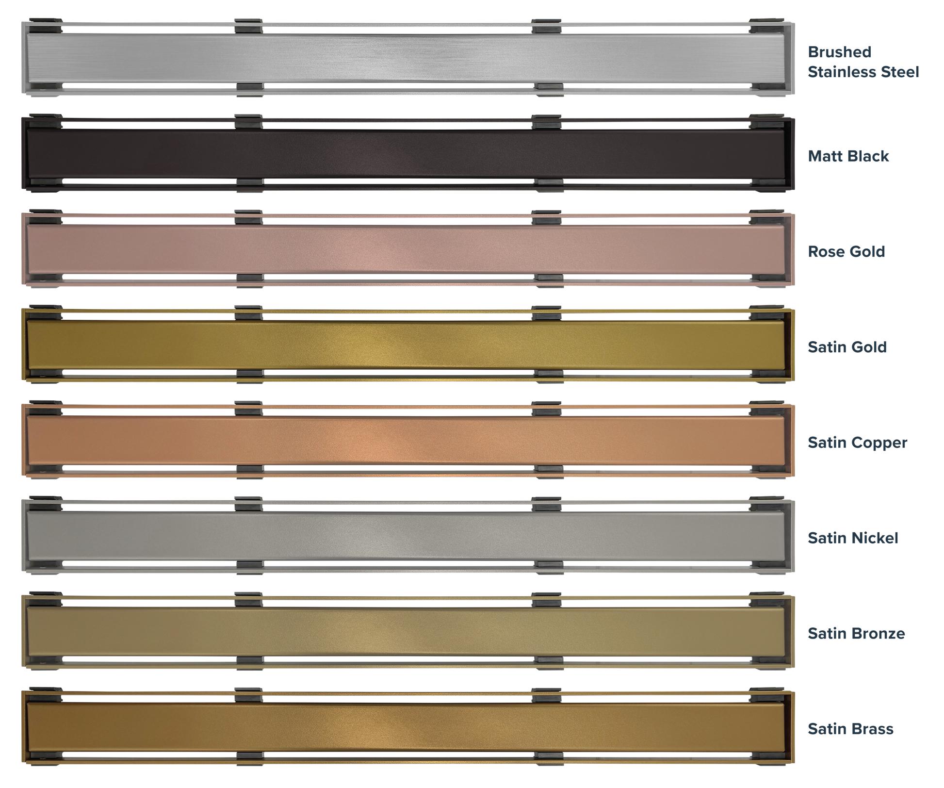 WetBase Linear Chanel Cover - Colour Options