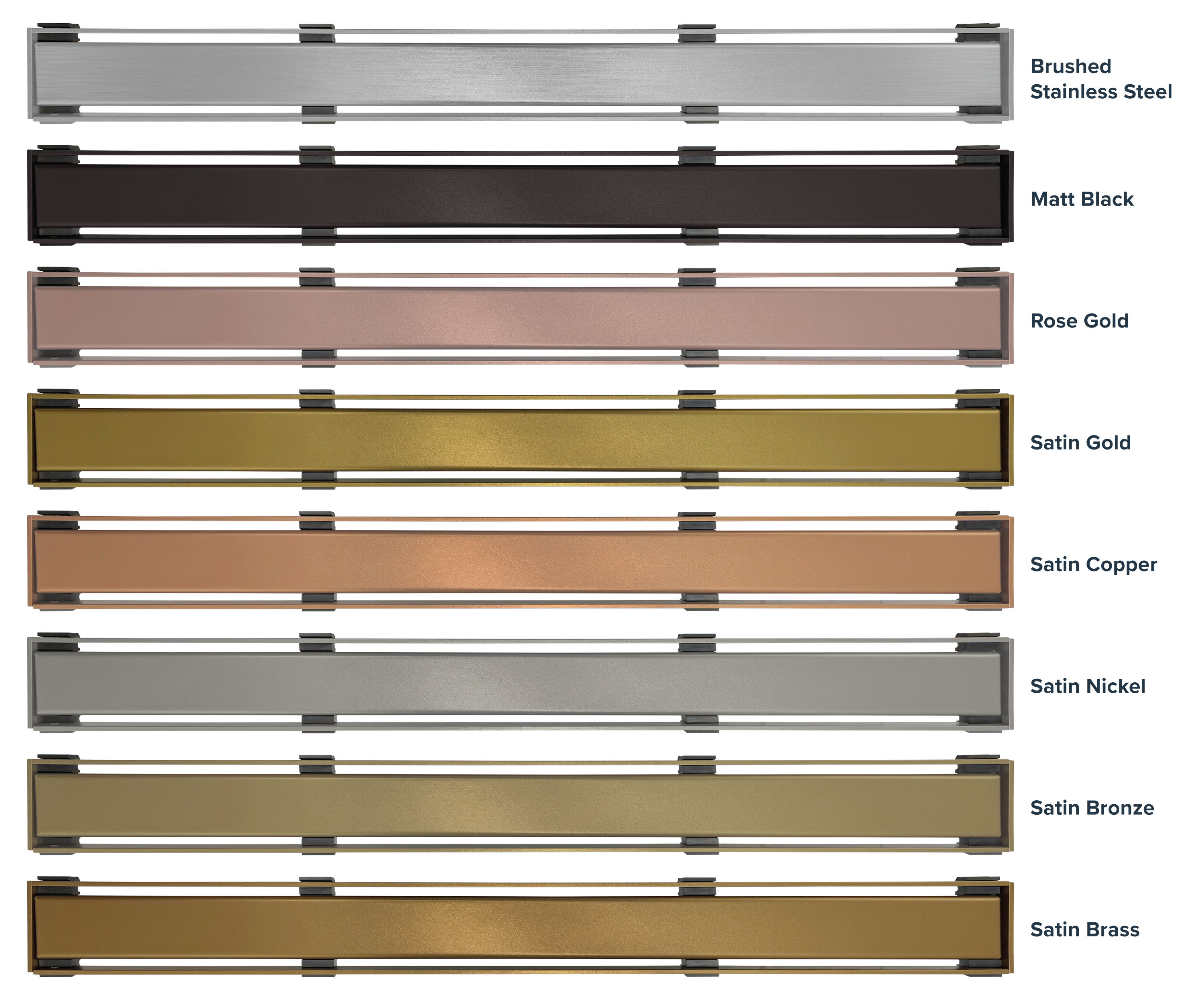 WetBase Linear Chanel Cover - Colour Options
