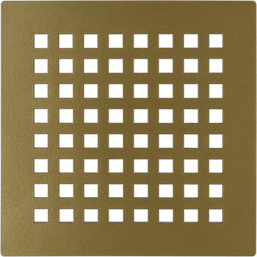 Octad Satin Brass Shower Drain Grill Cover for DALLMER Drain