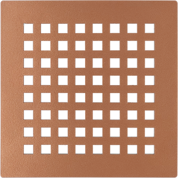 Octad Satin Copper Shower Drain Grill Cover for DALLMER Drain
