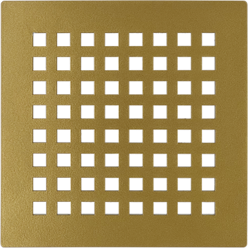Octad Satin Gold Shower Drain Grill Cover for DALLMER Drain