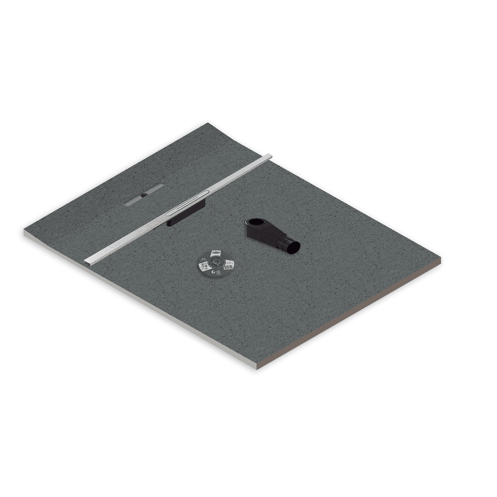 WetBase® One Infinity - Single Fall Linear Drain Wet Room Shower Tray 950 x 1800mm