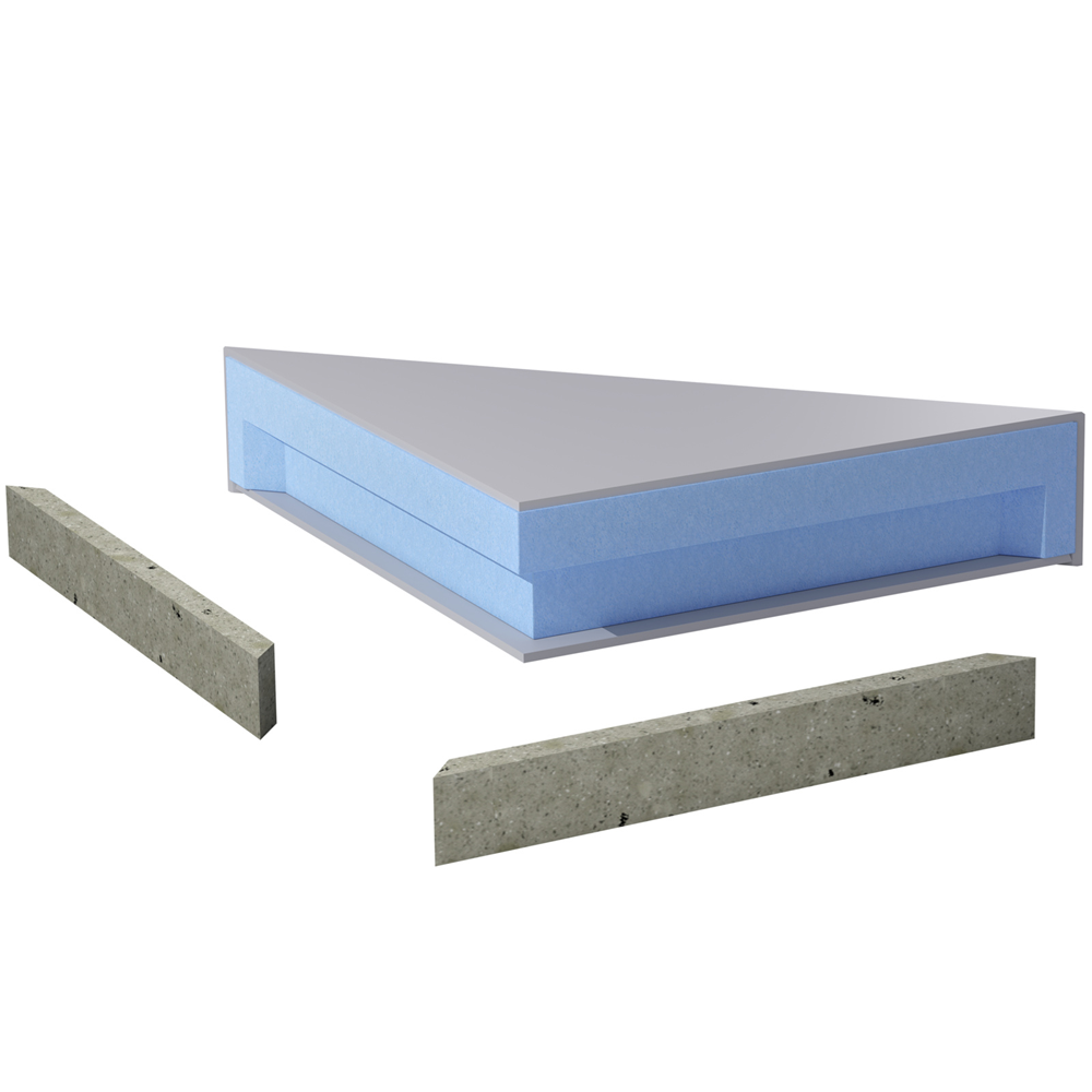 wedi Sanoasa Corner Top Seat - Pure White, Mineral Finish