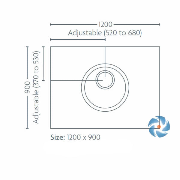 Impey Level Dec Easy Fit - 1200 x 900 x 22mm