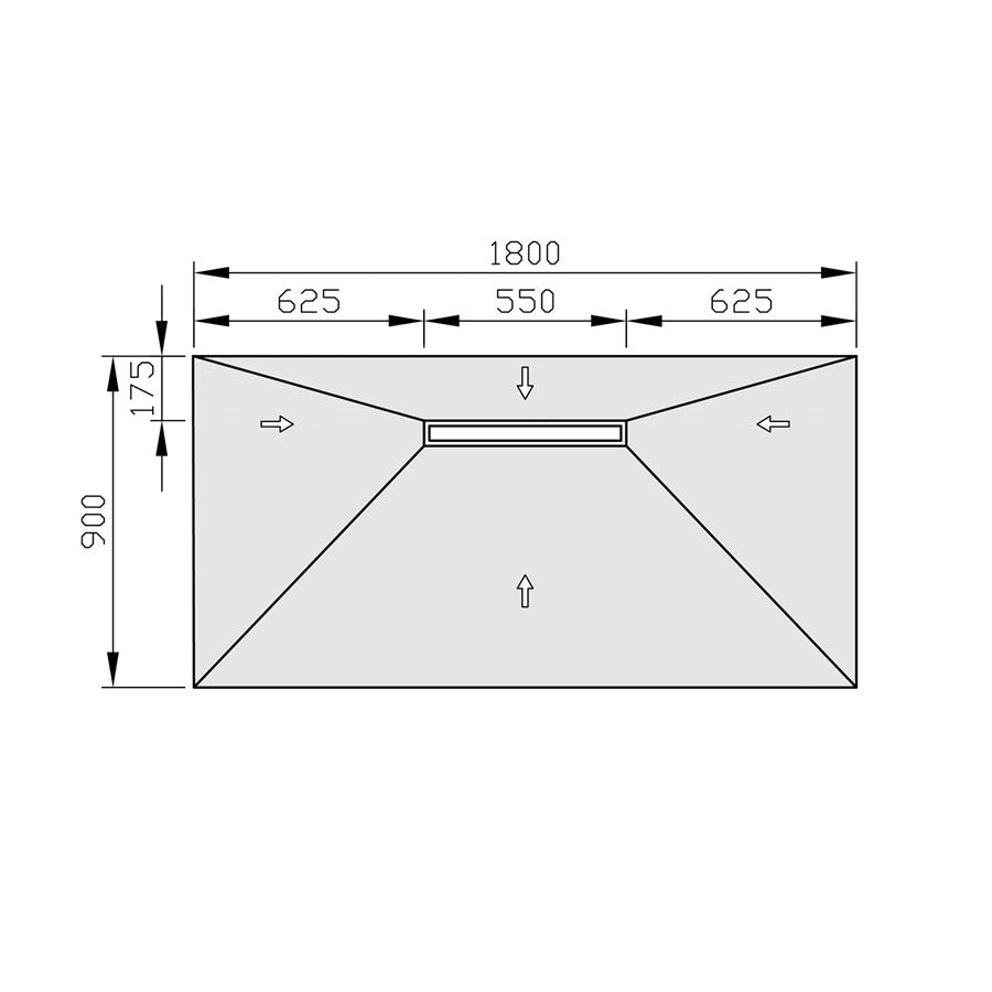 Jackoboard Aqua Line Easy Side Drain