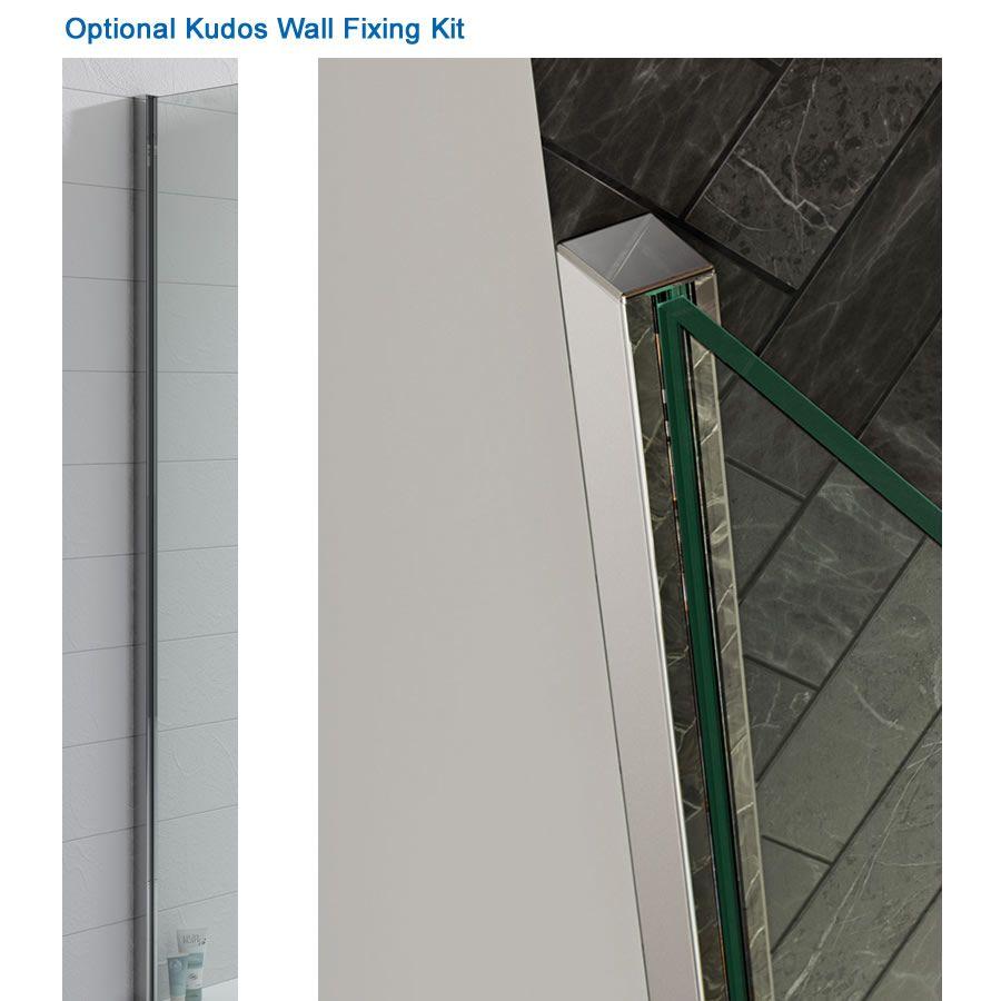 Kudos Ultimate Wet Room Shower Screen Panel 8mm or 10mm Thick 700mm