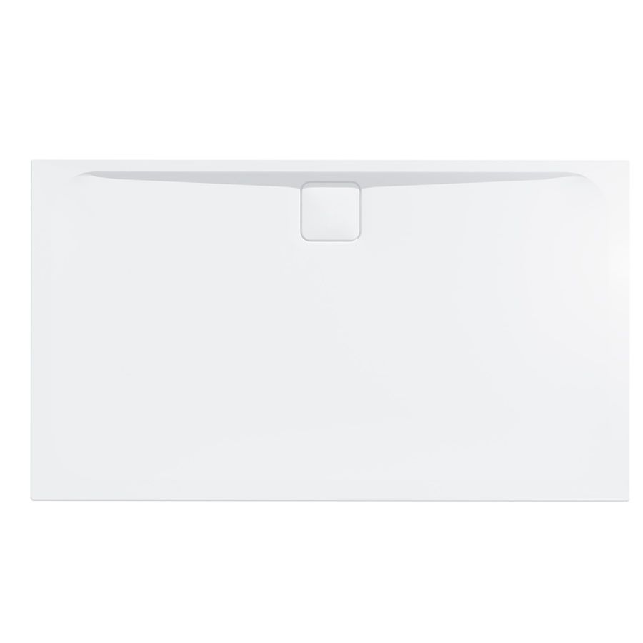 Merlyn Level25 shower tray with drain, 1300 x 900mm, top view