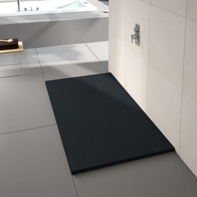 Merlyn Truestone Textured Shower Tray - Pure Black