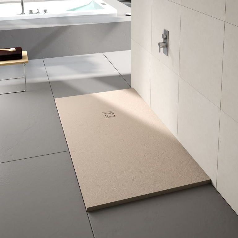 Merlyn Truestone Textured Shower Tray - Sandstone