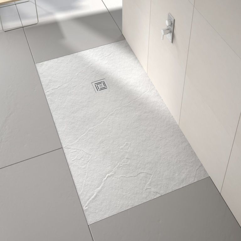 Merlyn Truestone Textured Shower Tray - White