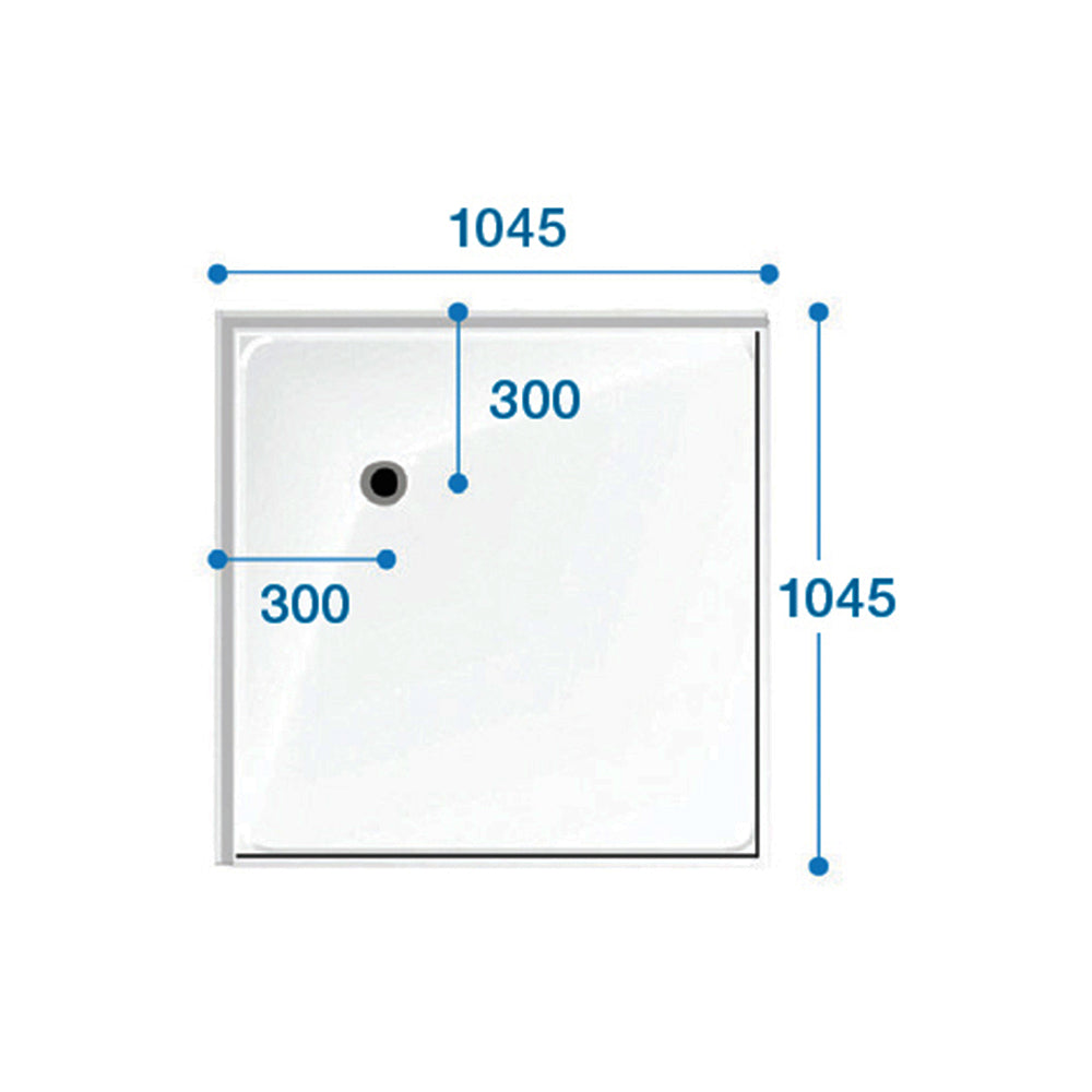 Contour Swift Level Access Shower Tray 1045 x 1045mm