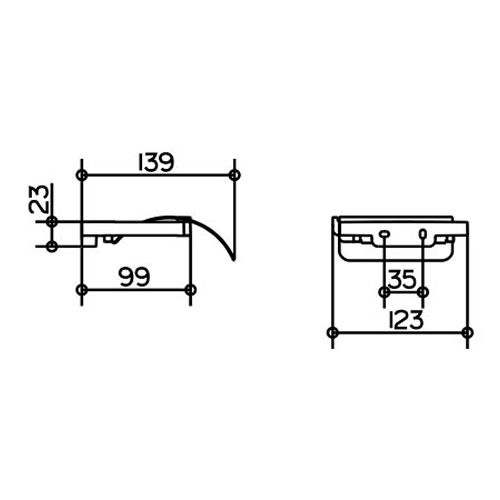 Keuco Collection Moll Toilet Roll Paper Holder with Cover