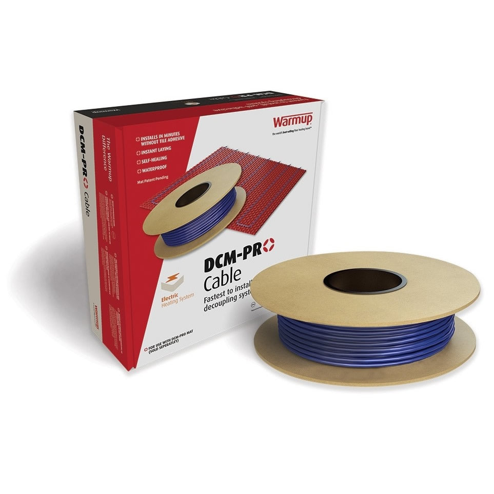 Warmup DCM-PRO electric underfloor heating cable with packaging