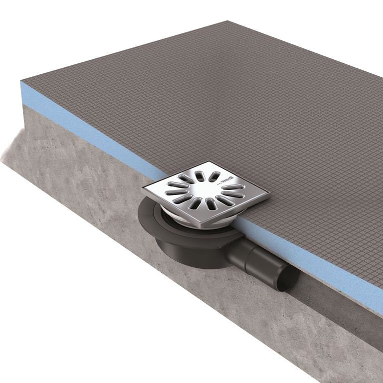wedi Fundo Primo Wet Room Shower Tray - DN50 Drain