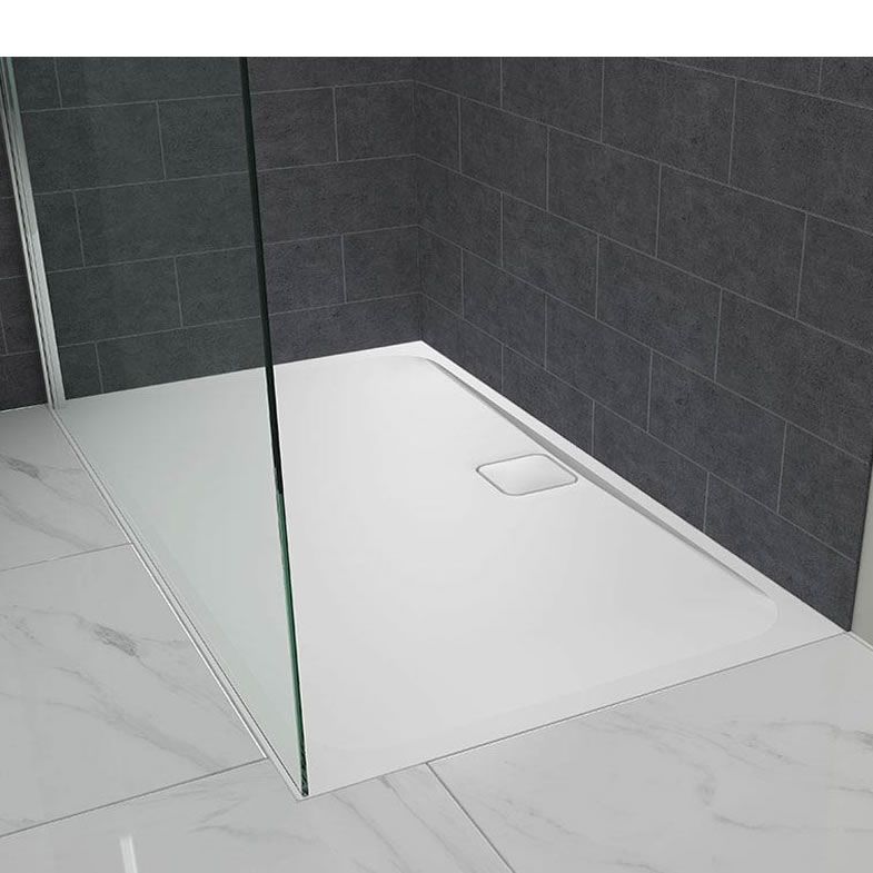 Sleek Merlyn Level 25 shower tray in modern bathroom setting.