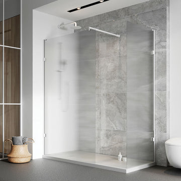 Roman Liberty modern shower enclosure with sleek glass screen.