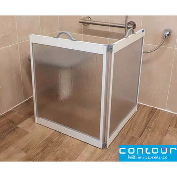 Contour Carer Screens in a bathroom setting for accessibility.