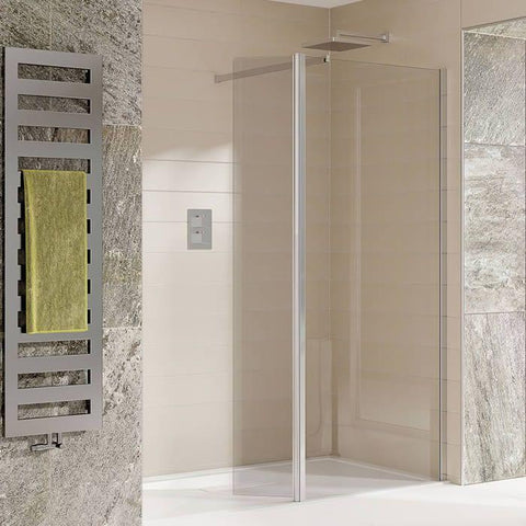 Wet Room Shower Screens with Return Panel