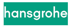 Hansgrohe logo in green and white.