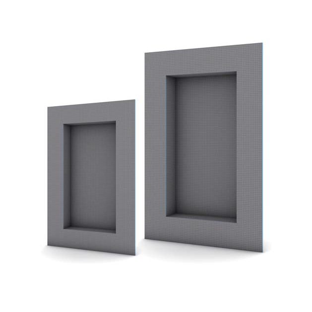 wedi Sanwell prefabricated waterproof shower niche — tile-ready recessed in-wall storage