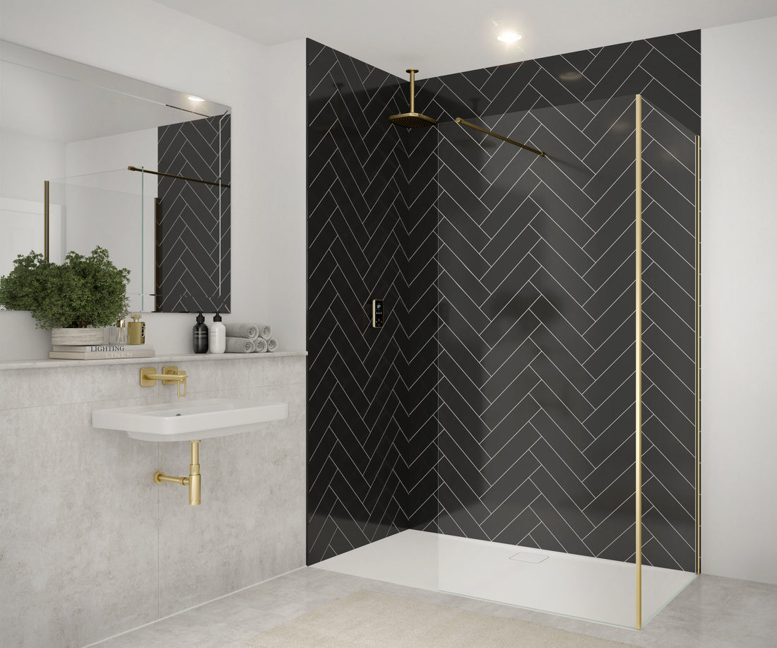 Merlyn Ionic shower screen with optional side panel