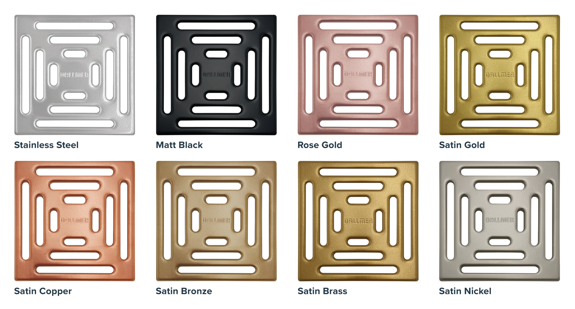 Dallmer Shower Drain Cover - Colour Options