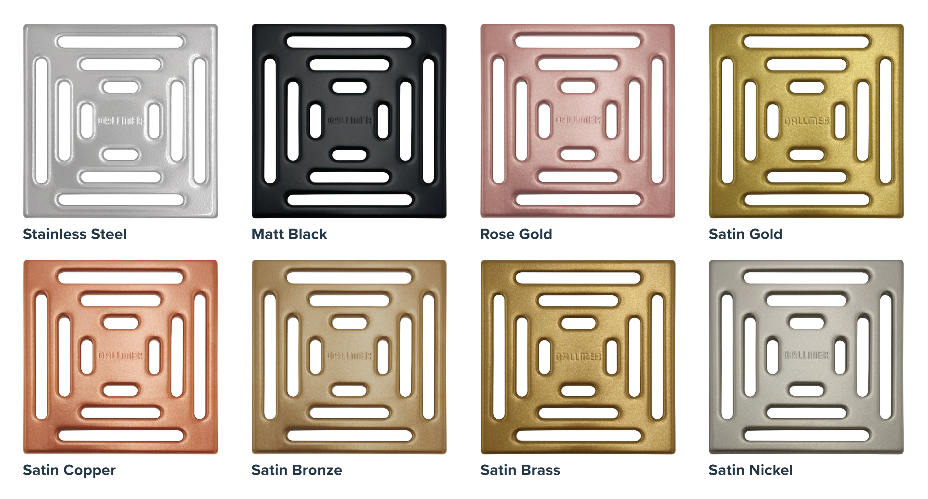Dallmer Shower Drain Cover - Colour Options