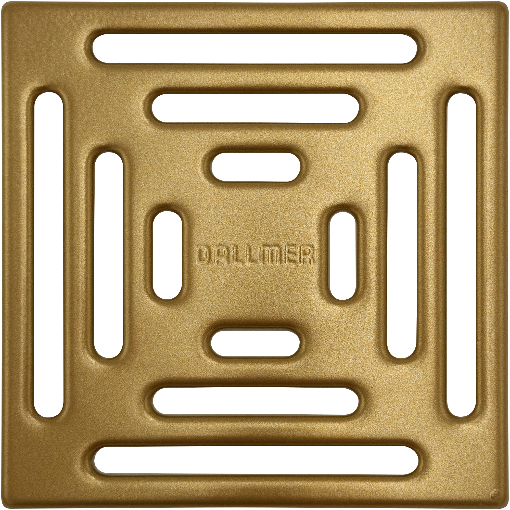 Shower Drain Grill Cover for DALLMER Drain - Satin Brass