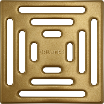 Shower Drain Grill Cover for DALLMER Drain - Satin Brass