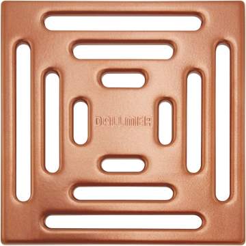 Shower Drain Grill Cover for DALLMER Drain - Satin Copper