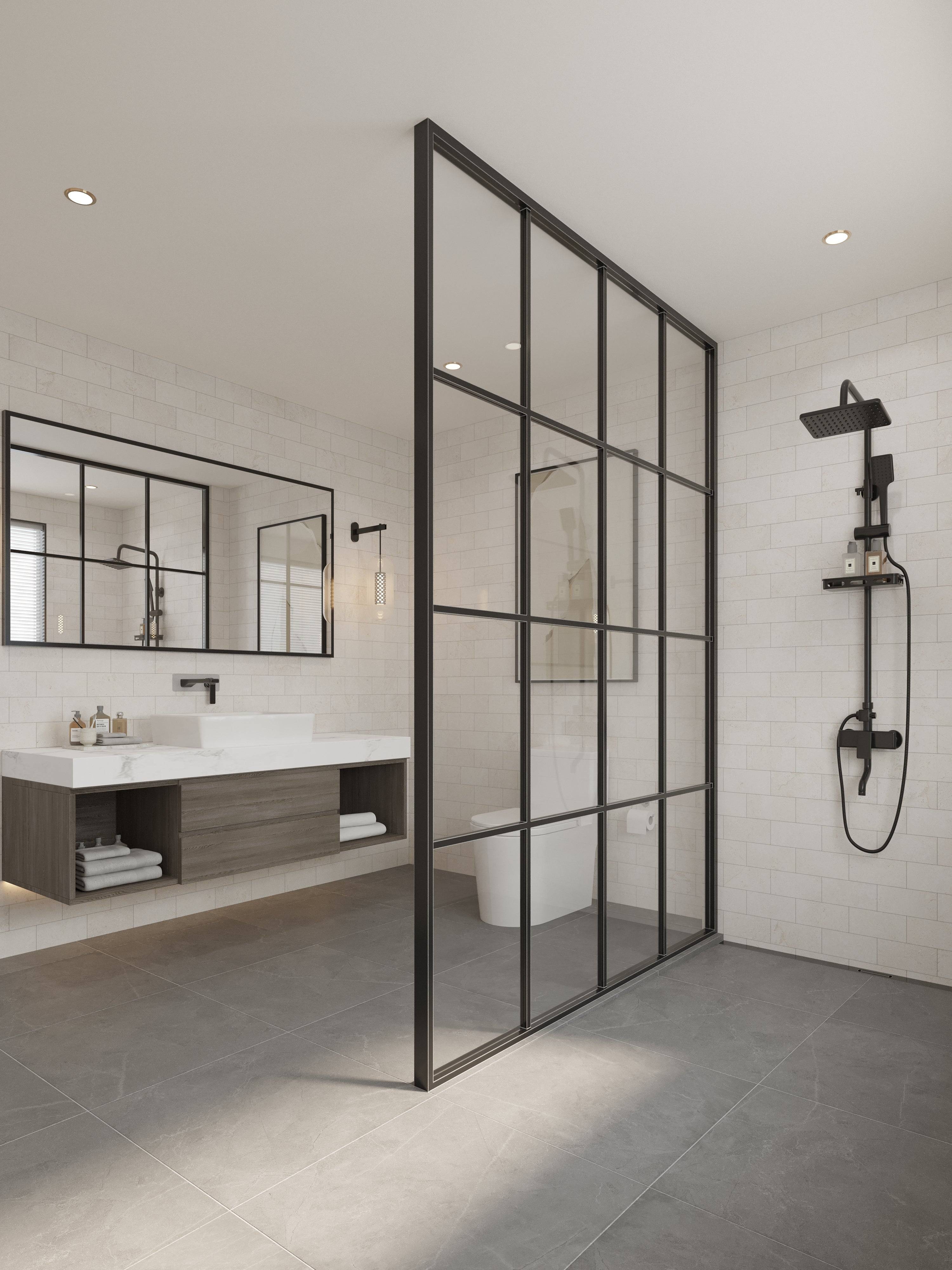 WetBase® One Infinity by wedi - Single Fall Linear Channel Drain Wet Room Shower Tray 1200 x 1800mm inc 4m Mapei Tanking