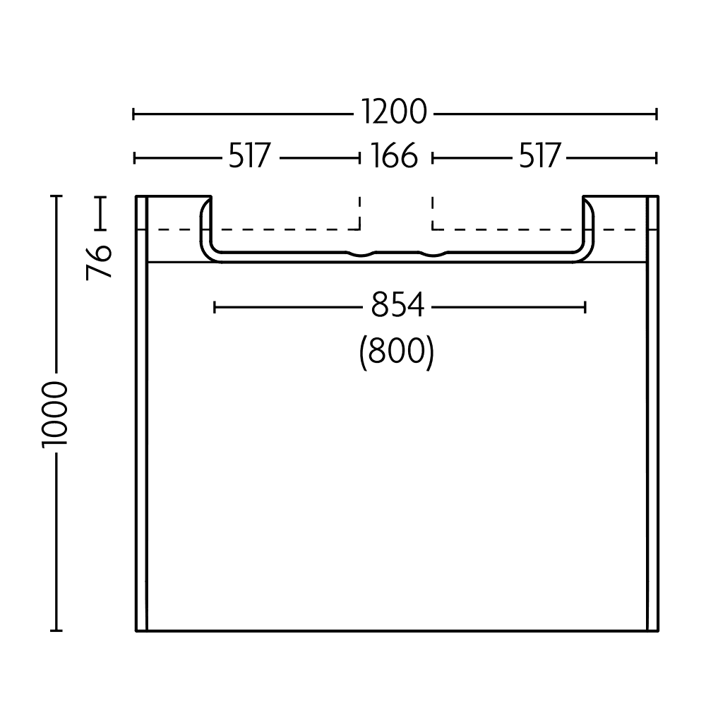 Impey Aqua Dec Linear 1 Wet Room Tray & Drain - Single Fall: 1200 x 1000
