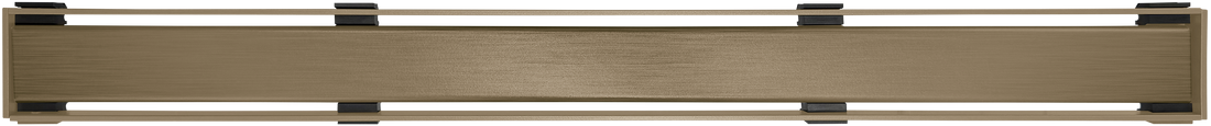 WetBase Linear Universal Shower Drain Channel Cover - Aged Bronze