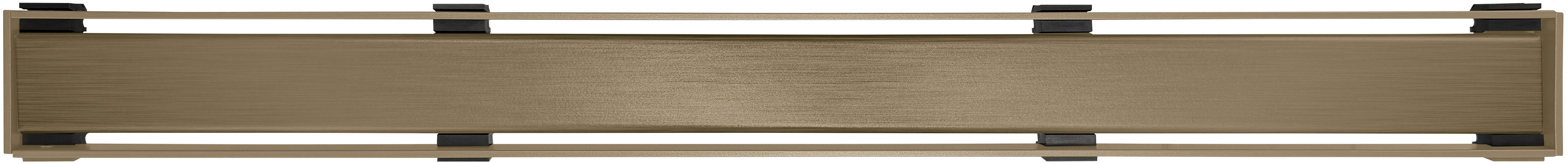WetBase Linear Universal Shower Drain Channel Cover - Aged Bronze