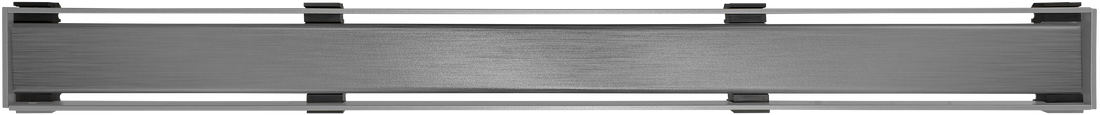 WetBase Linear Universal Shower Drain Channel Cover - Gunmetal