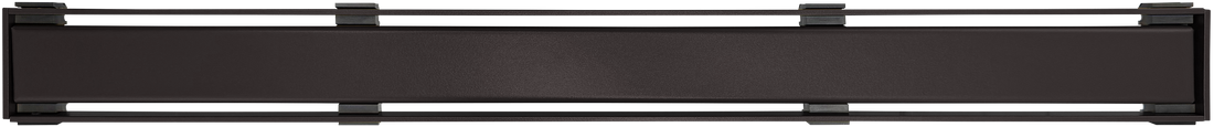 WetBase Linear Universal Shower Drain Channel Cover - Matt Black