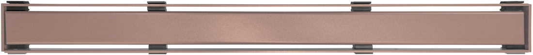 WetBase Linear Universal Shower Drain Channel Cover - Rose Gold