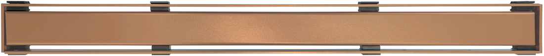 WetBase Linear Universal Shower Drain Channel Cover - Satin Copper