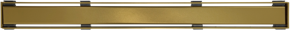 WetBase Linear Universal Shower Drain Channel Cover - Satin Gold