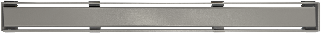 WetBase Linear Universal Shower Drain Channel Cover - Satin Nickel