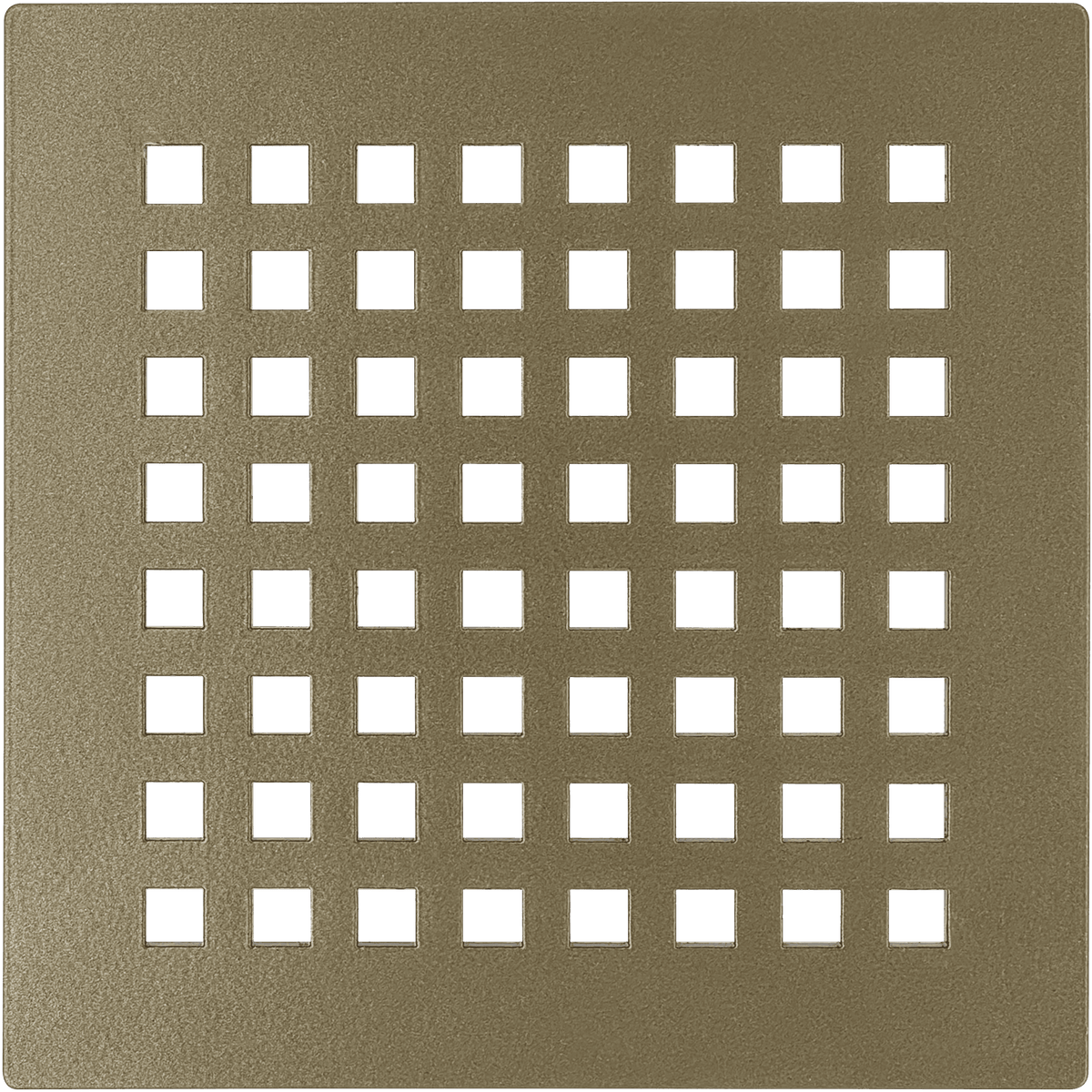 Octad Aged Bronze Shower Drain Grill Cover for DALLMER Drain