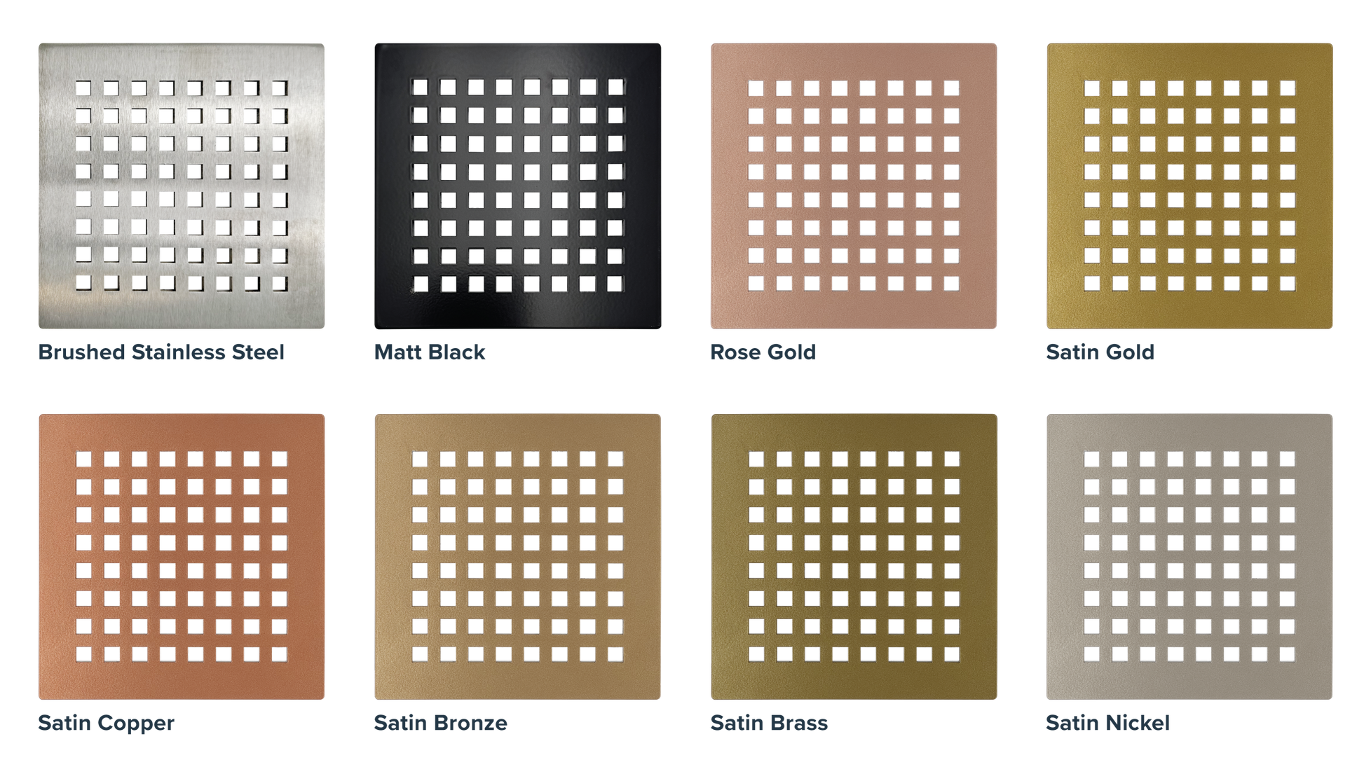 Octad Shower Drain Cover - Colour Options