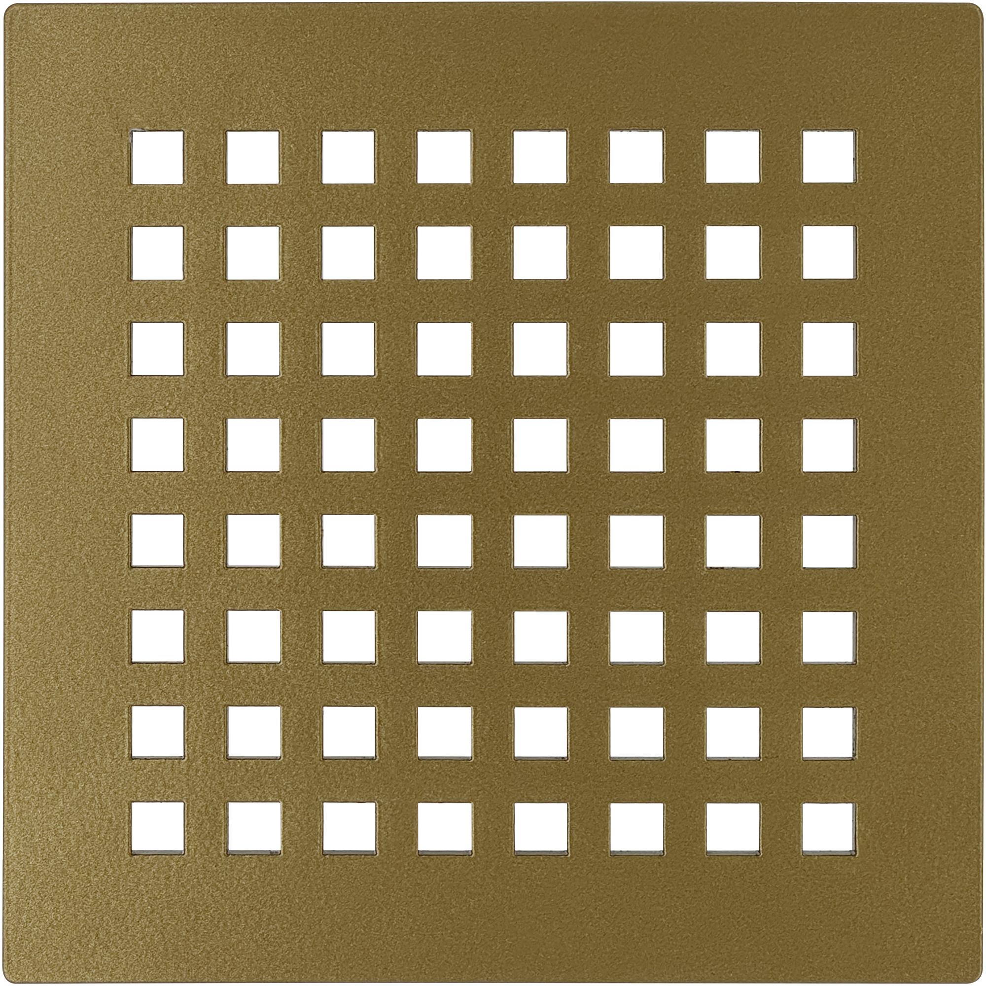 Octad Satin Brass Shower Drain Grill Cover for DALLMER Drain