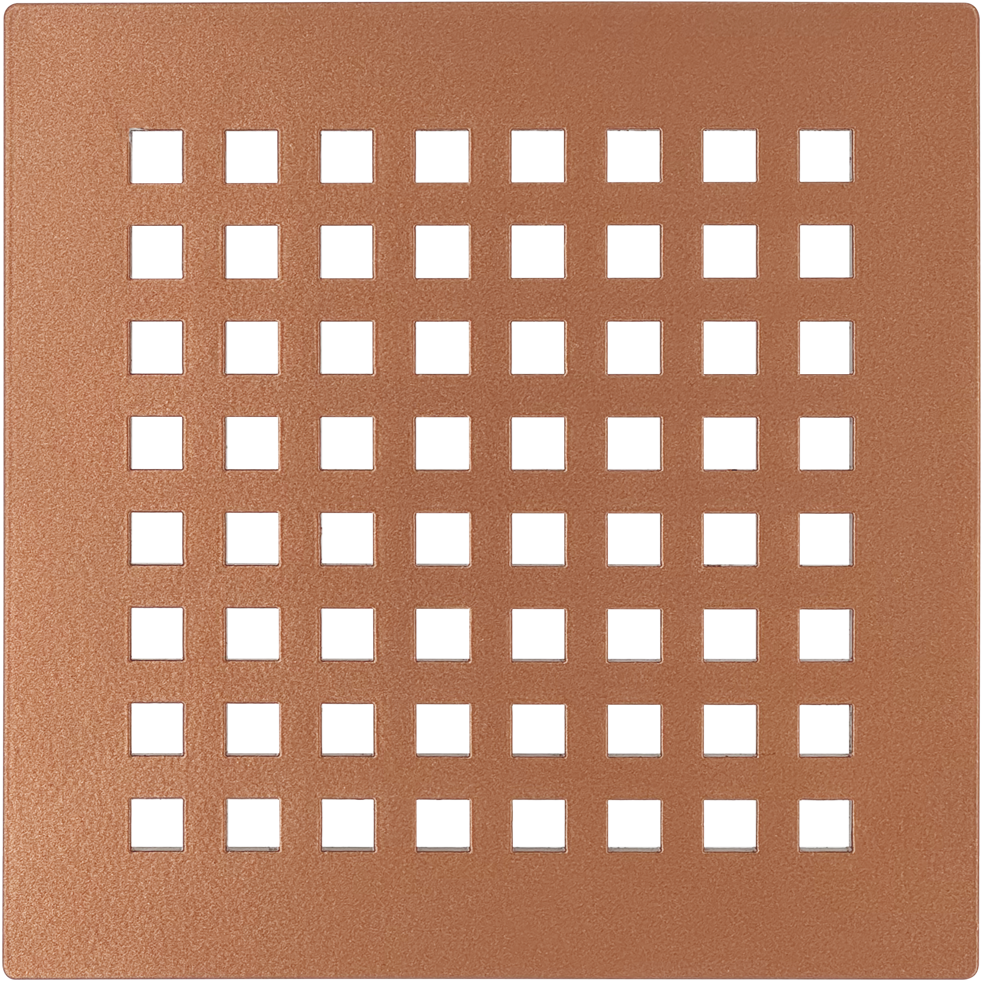 Octad Satin Copper Shower Drain Grill Cover for DALLMER Drain