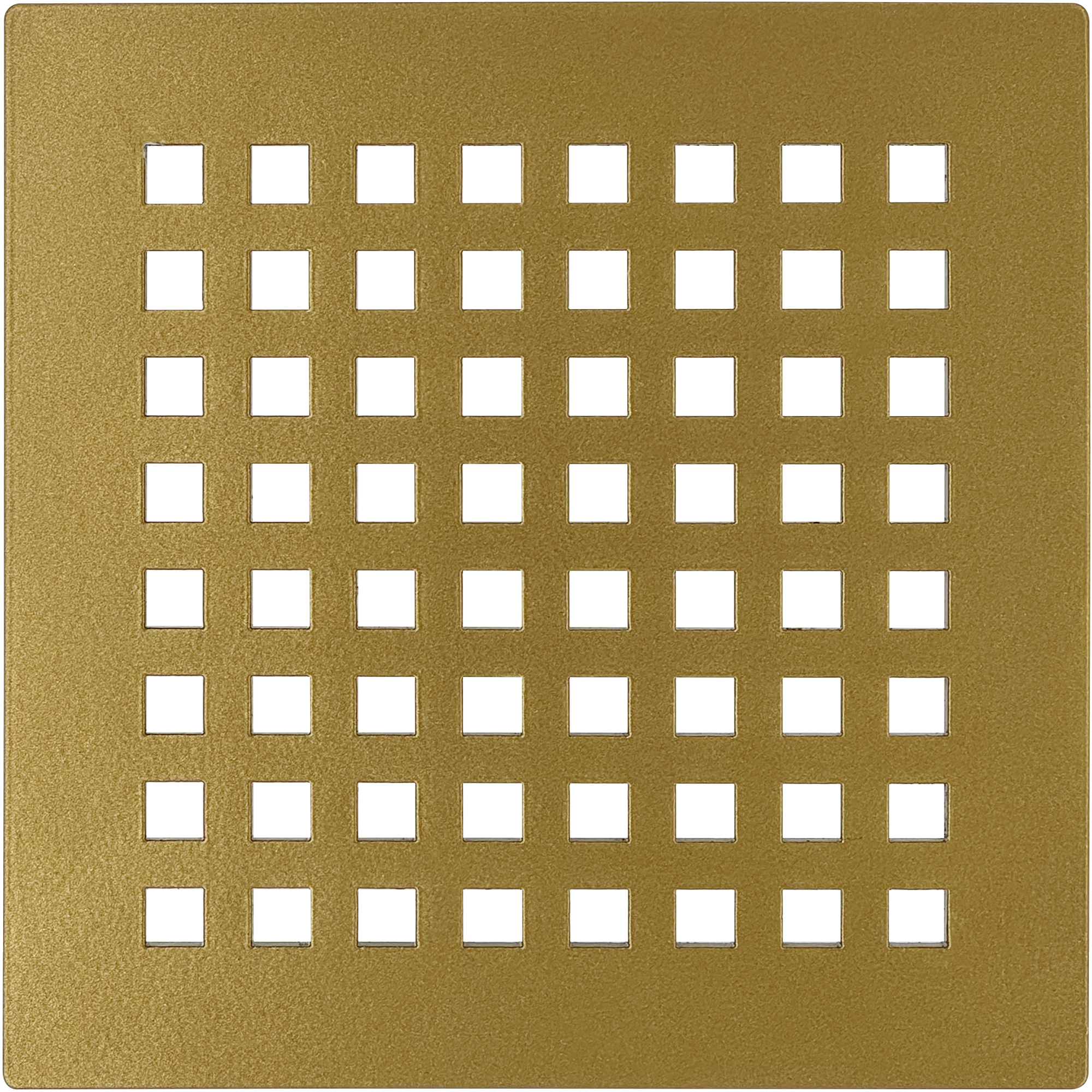Octad Satin Gold Shower Drain Grill Cover for DALLMER Drain