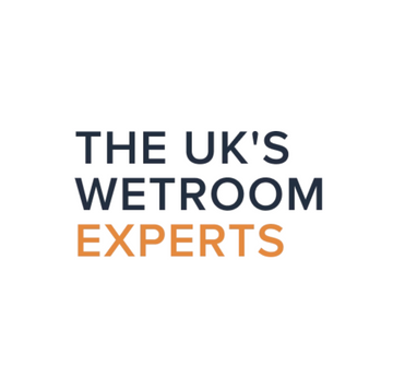 Logo with text 'The UK's Wetroom Experts' in bold black and orange font, representing Test Product 1 in the wetroom solutions category.