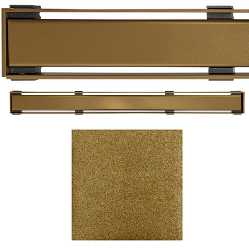 WetBase Linear Universal Shower Drain Channel Cover - Satin Brass